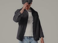Beechfield Heritage Baker Boy Cap - Charcoal Herringbone (BB628)