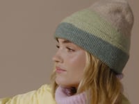 Beechfield Soft Wave Beanie - Almond/Pistachio/Dusty Green (BB532)