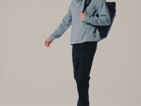 Quadra Urban Commute Roll-Top Backpack - Navy (QD552)