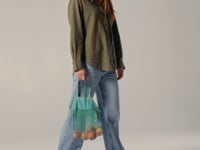 Westford Mill Organic Cotton Mini Mesh Grocery Bag - Natural (W151)