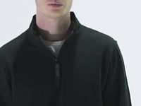 SOL'S Stan Contrast Zip Neck Sweatshirt - Orange (02088)