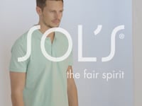SOL'S Planet Organic Piqué Polo Shirt - Black (03566)