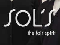 SOL'S SOL'S Golden Cotton Acrylic V Neck Cardigan - Black (90011)