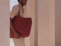 Westford Mill Oversized Canvas Tote Bag - Peach (W696)