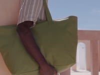 Westford Mill Oversized Heavy Duty Canvas Tote Bag - Natural (W606)