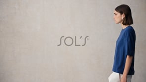 SOL'S Ladies Boxy Oversized Organic T-Shirt - Deep Black (03807)